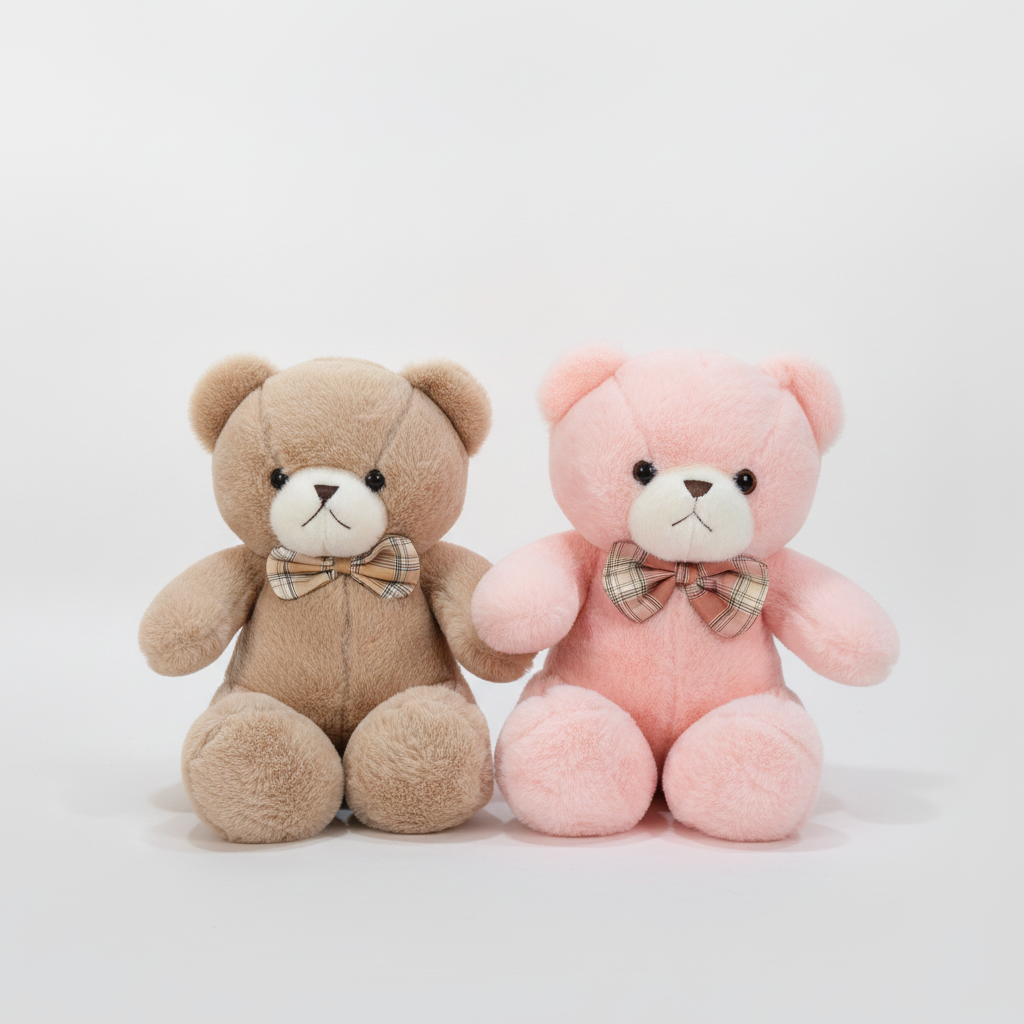 Adorable Plush Teddy Bear with Bow Tie – Soft & Cuddly