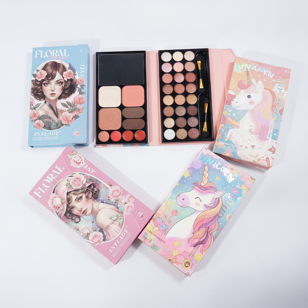 Anylady Makeup Palette Set – Floral & Unicorn Collection