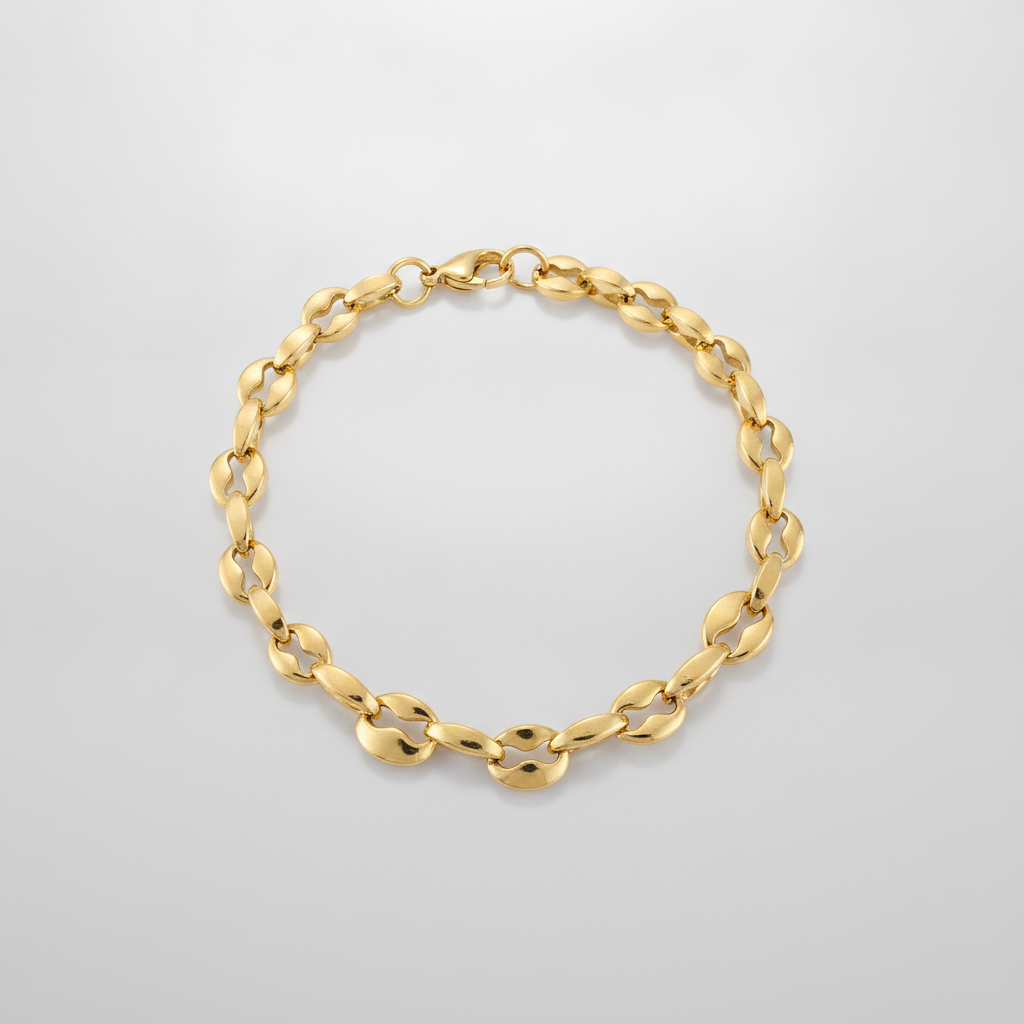 Gold Mariner Gucci Link Chain Bracelet