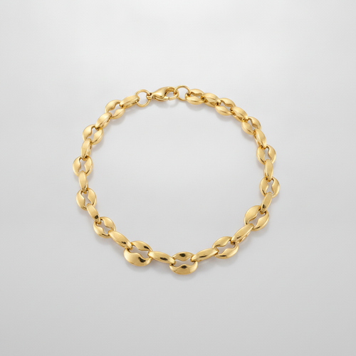Gold Mariner Gucci Link Chain Bracelet