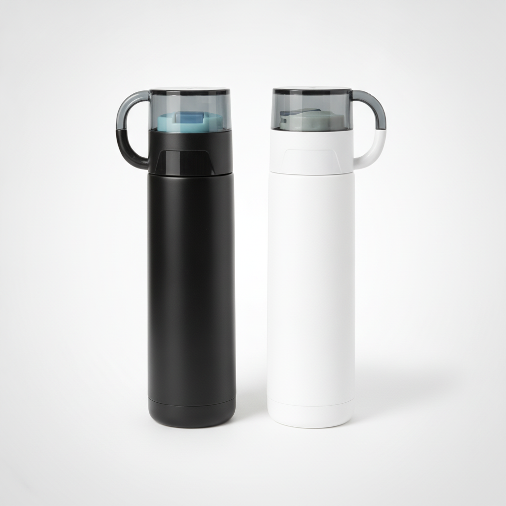 Insulated Stainless Steel Tumbler with Handle – 500ml