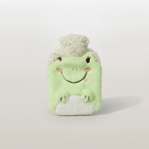 Cute Frog Plush Hot Water Bottle – Cozy Warmth Companion