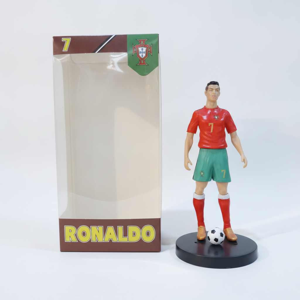 Ronaldo #7 Portugal Action Figure with Soccer Ball & Base