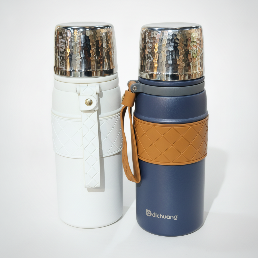 Dichuang 500ml Insulated Thermos Bottle with Cup Lid