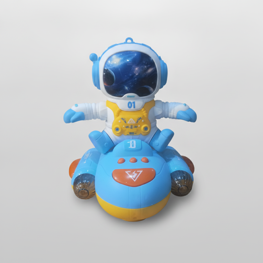 Space Astronaut Robot Toy with Galaxy Helmet & Lights