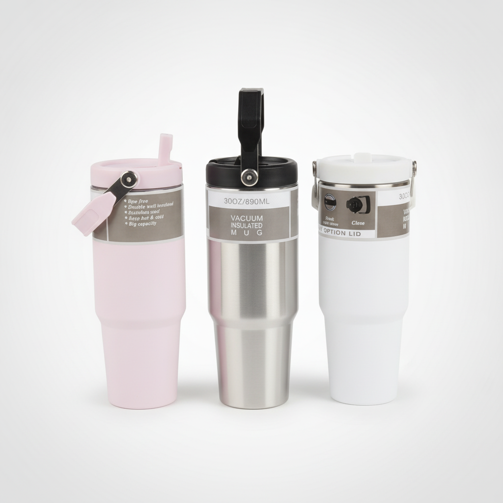 30oz Vacuum Insulated Stainless Steel Tumbler – 890ml
