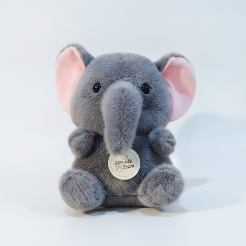 Soft Grey Elephant Stuffed Animal Plush Toy – 25 cm