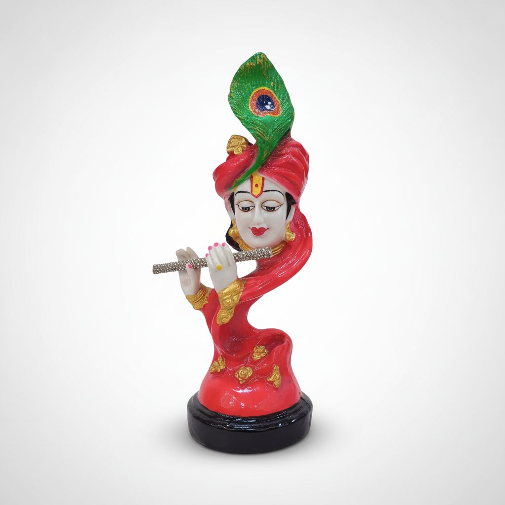Lord Krishna Flute Player Polyresin Statue – 11.5 Inch