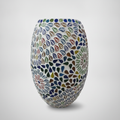 Handcrafted Mosaic Glass Leaf Table Lamp