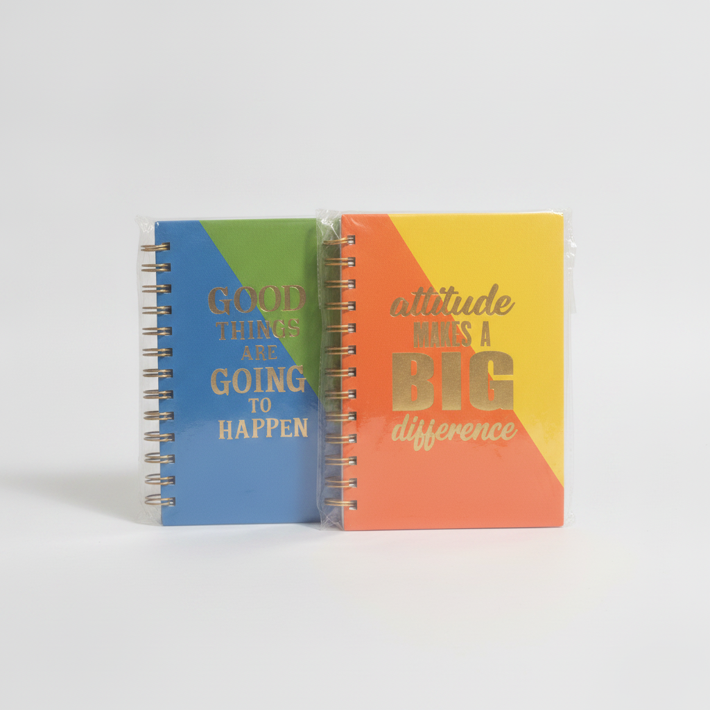 Inspirational Spiral Diary Notebook – Motivational Quote Cover