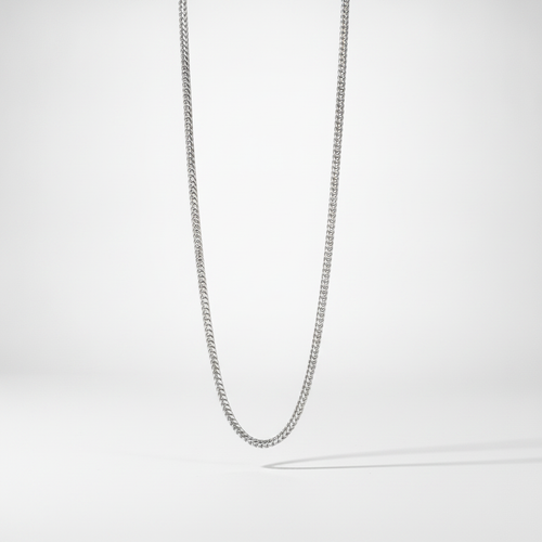 Men's Silver Franco Chain Necklace – Classic Everyday Style