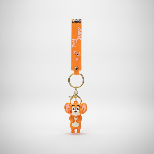 Tom and Jerry Jerry Mouse 3D Keychain with Wrist Strap