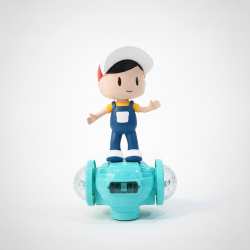 Dancing Boy Figure Toy with LED Lights & Music