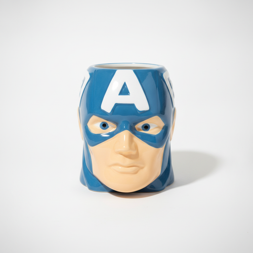 Marvel Captain America 3D Face Ceramic Coffee Mug
