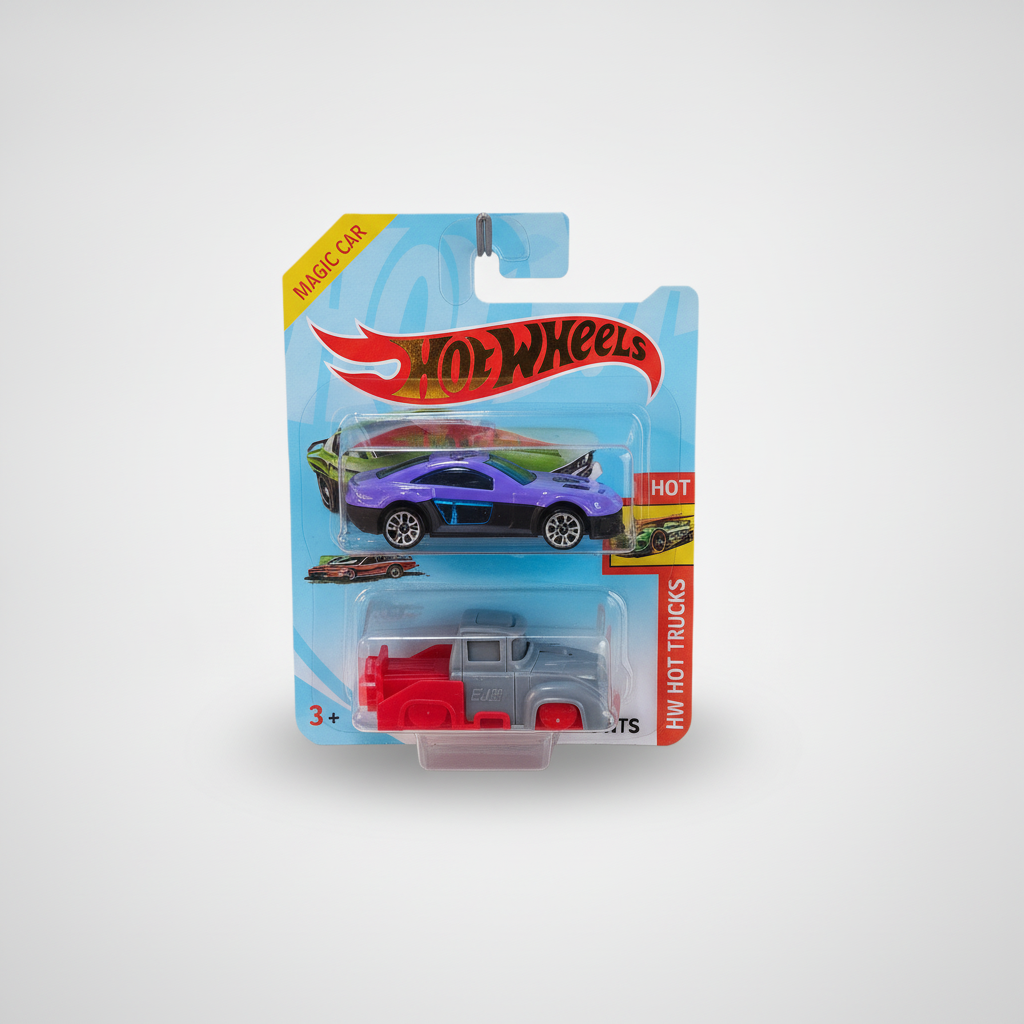Hot Wheels HW Hot Trucks 2-Pack Magic Car Set