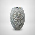 Mosaic Glass Leaf & Flower Decorative Table Lamp