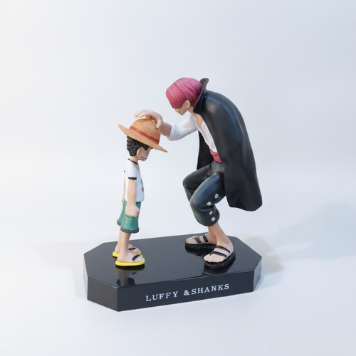 One Piece Luffy & Shanks Figure – Iconic Hat Scene Statue