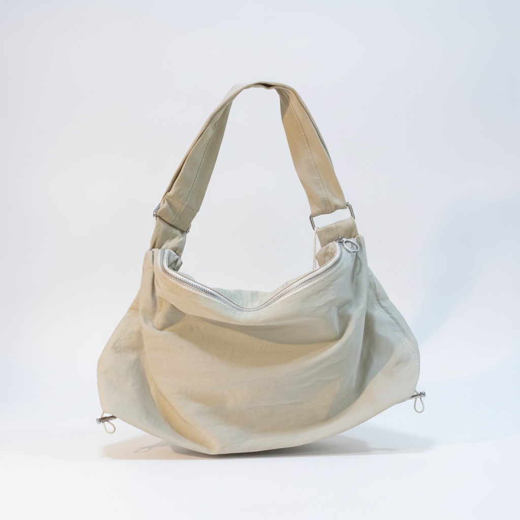 Oversized Unisex Canvas Hobo Bag – Casual Everyday Carry