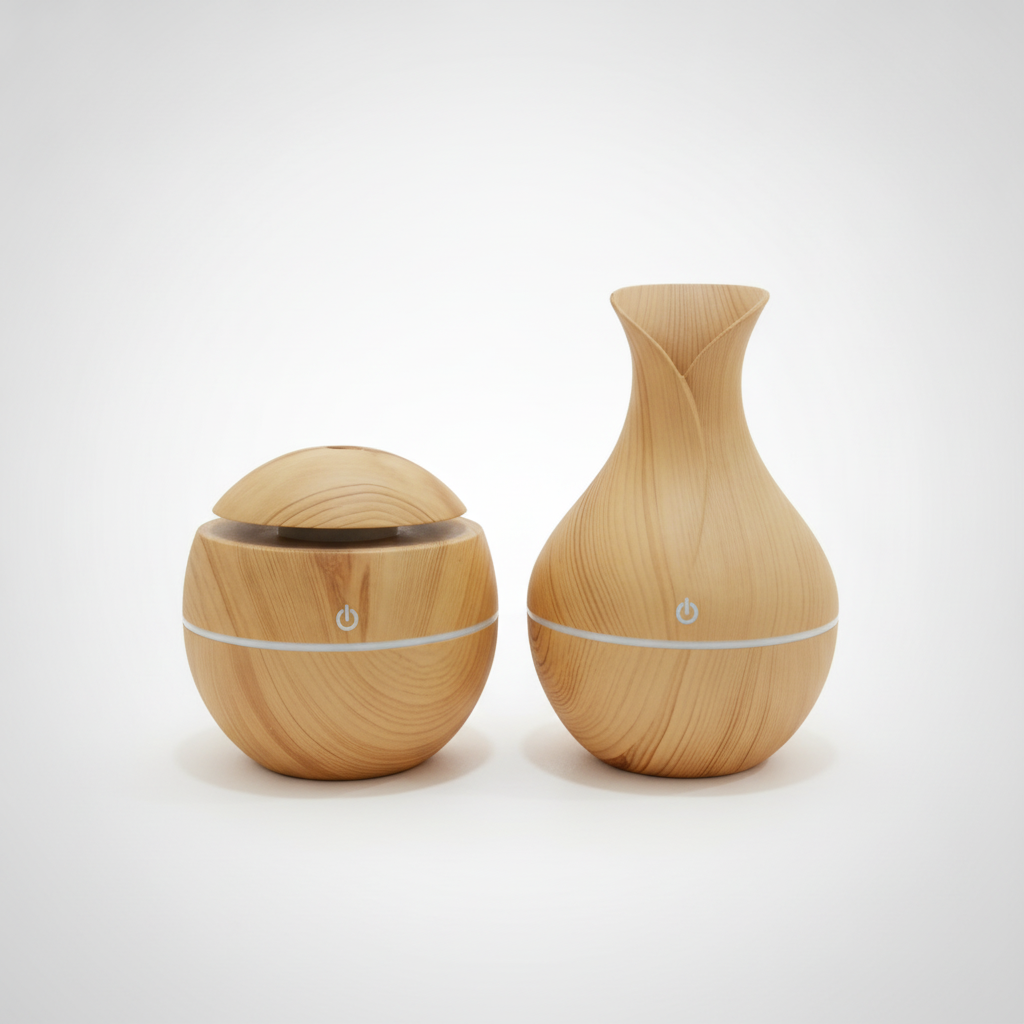 Wood Grain Electric Aroma Diffuser – Ultrasonic Humidifier