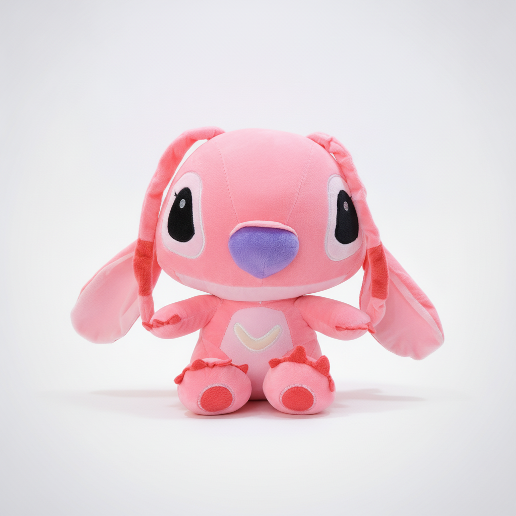 Angel Stitch Pink Plush Stuffed Toy – Soft & Cuddly