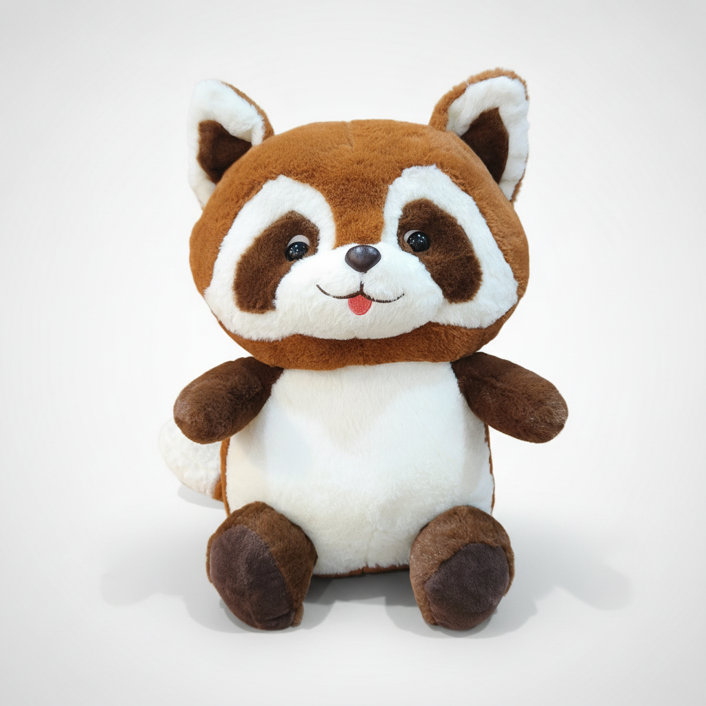 Adorable Raccoon Plush Stuffed Animal Soft Toy