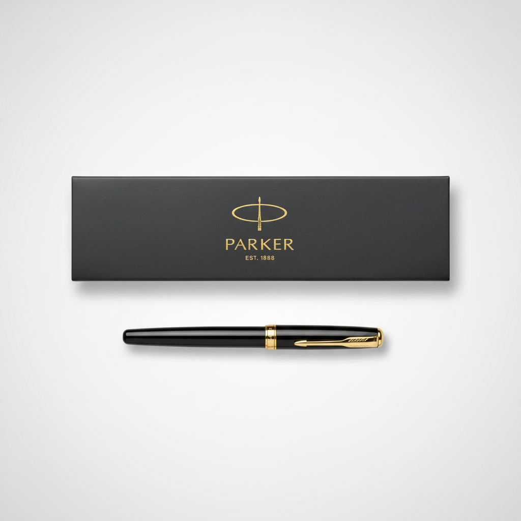 Parker Est. 1888 Black & Gold Trim Ballpoint Pen