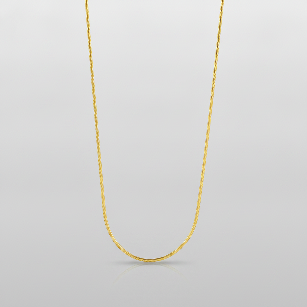 Men's Gold Snake Chain Necklace – Sleek & Bold