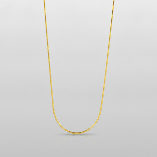 Men's Gold Snake Chain Necklace – Sleek & Bold