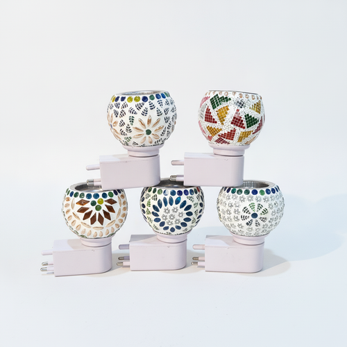 Mosaic Glass Kapoor Dani Night Lamp Plug-In Diffuser