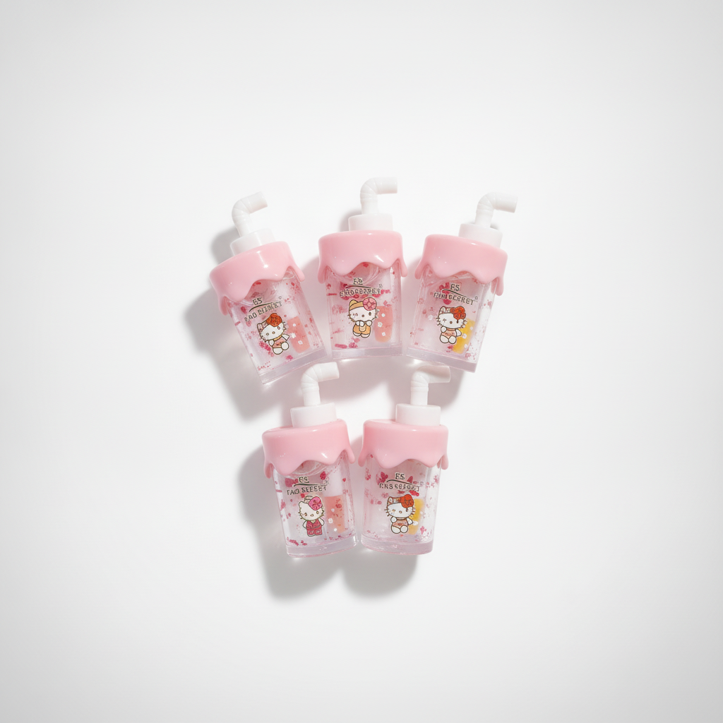Hello Kitty Lip Oil Gloss – Cute Pump Bottle for Kids