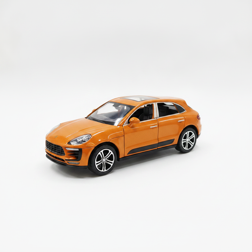 Orange SUV Diecast Model Car with Lights & Music
