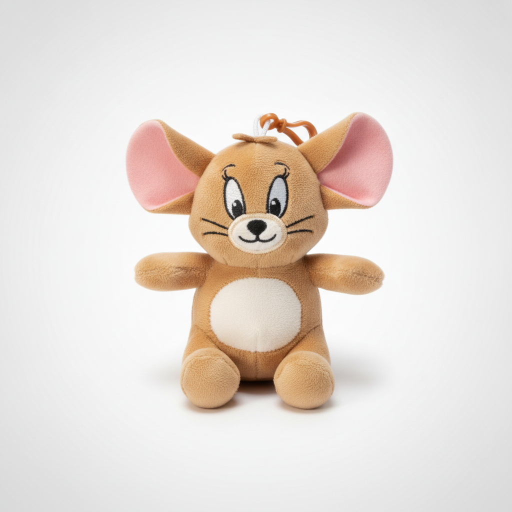 Jerry Mouse Plush Keychain – Tom & Jerry Soft Toy Charm