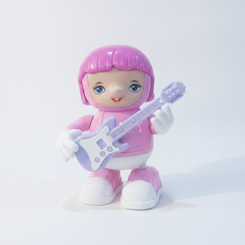 Dancing Guitar Girl Robot Toy – Light-Up Musical Doll