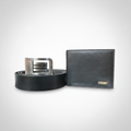 Wrangler Men's Genuine Leather Wallet & Belt Combo Set