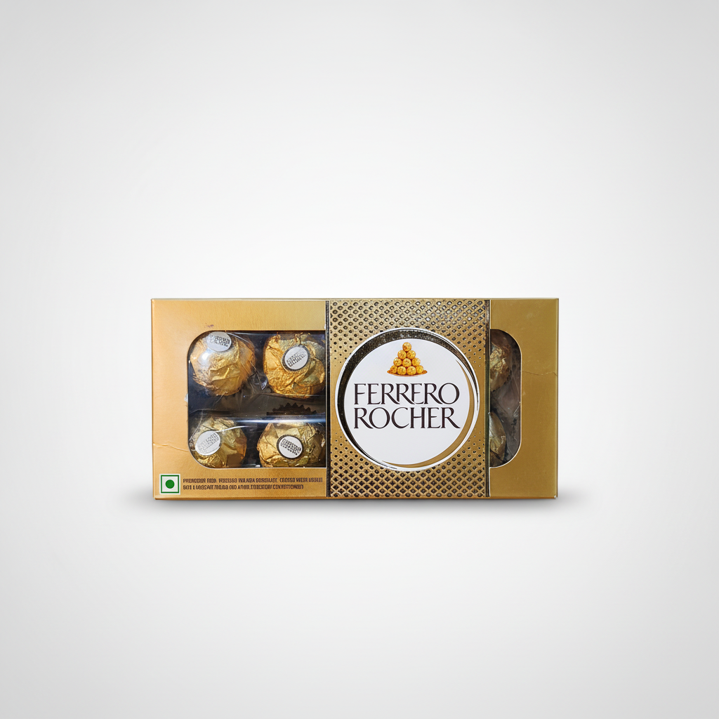 Ferrero Rocher Hazelnut Milk Chocolate Gift Box – Set of 8