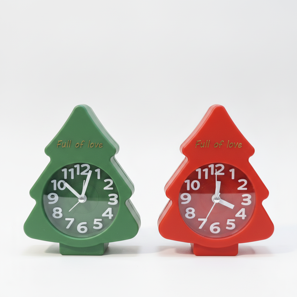 Christmas Tree Alarm Clock – Festive Novelty Desk Clock