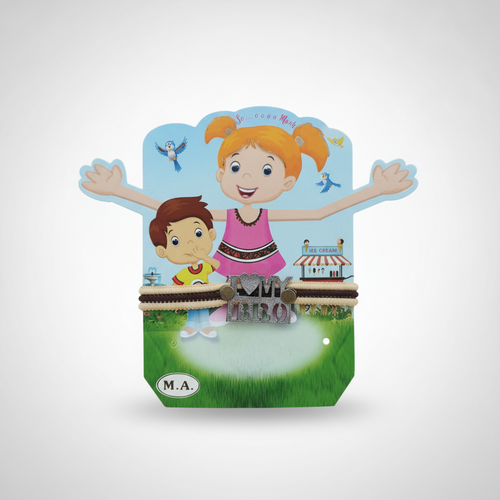 I Love My Bro Rakhi – Cute Cartoon Bracelet for Brothers