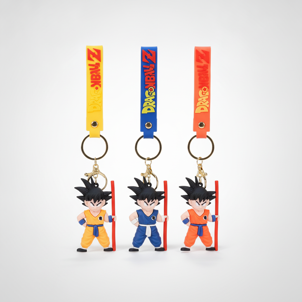 Dragon Ball Z Goku Power Pole Keychain Figure