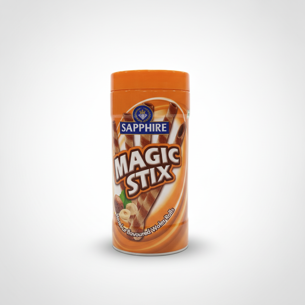 Sapphire Magic Stix Hazelnut Flavoured Wafer Rolls
