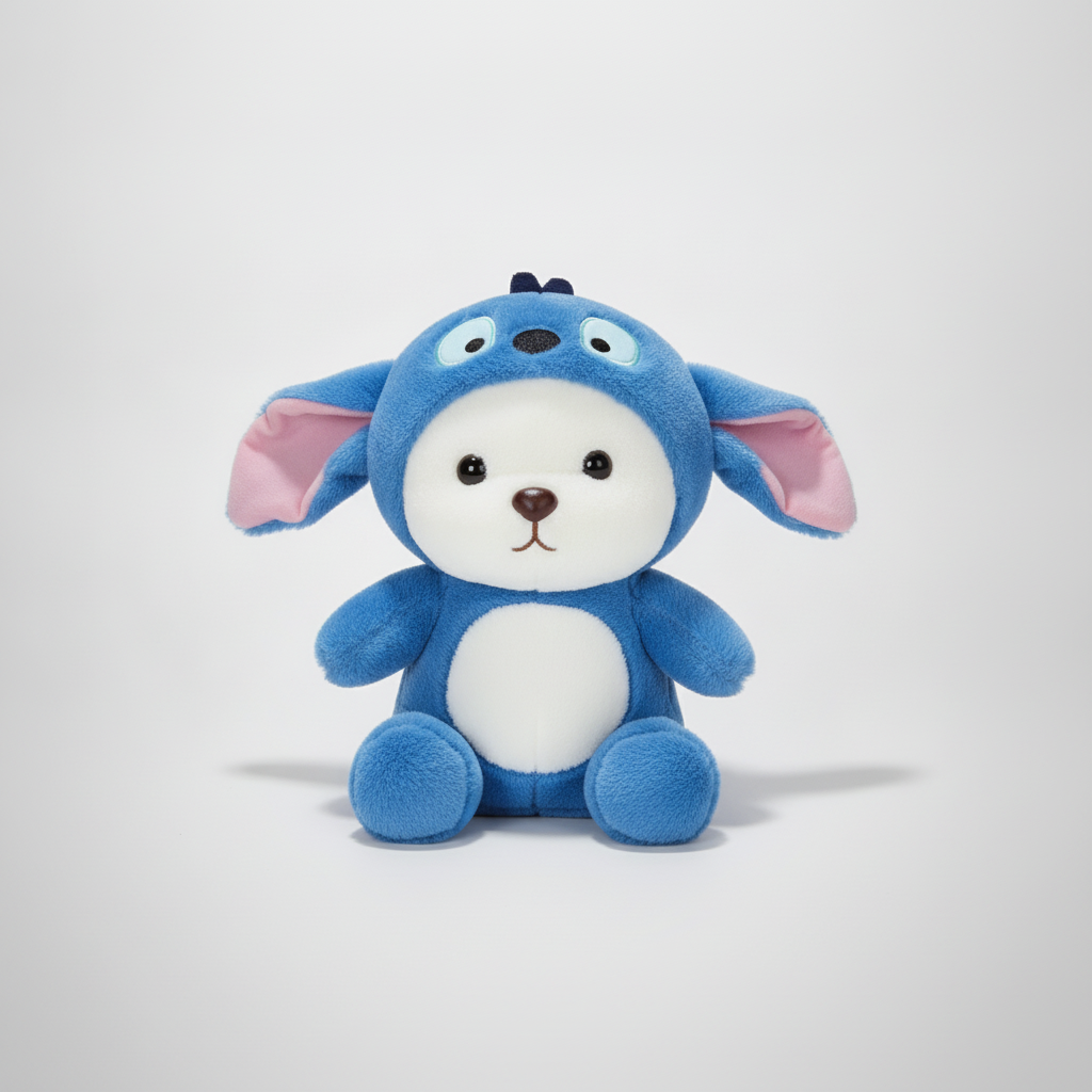 Teddy Bear in Stitch Costume Plush Stuffed Animal Toy