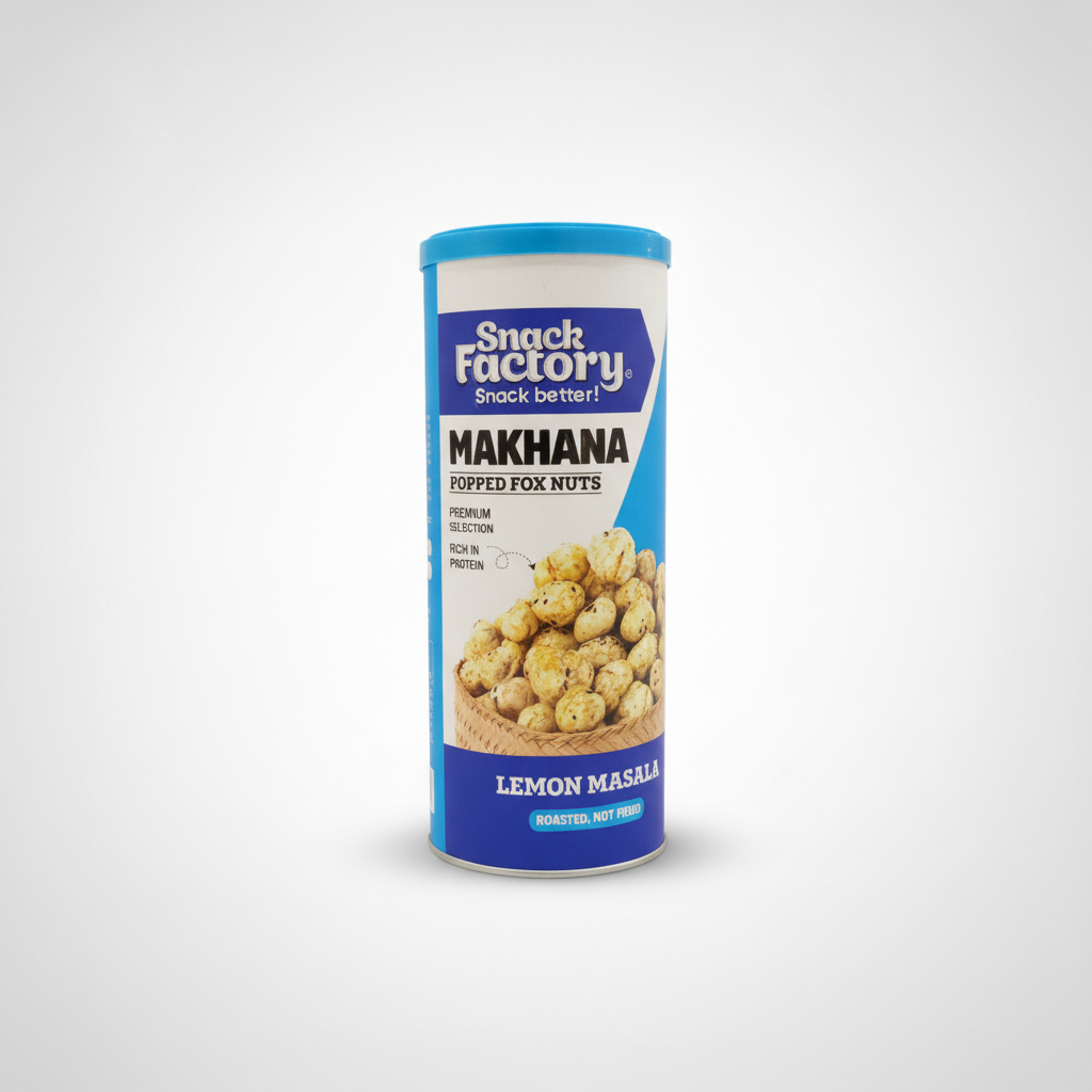 Snack Factory Makhana Lemon Masala Popped Fox Nuts (Roasted)