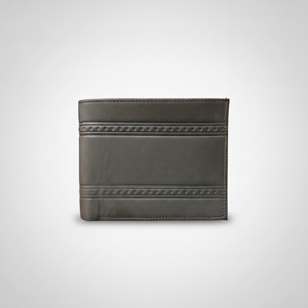 Wrangler Men's Brown Bifold Leather Wallet