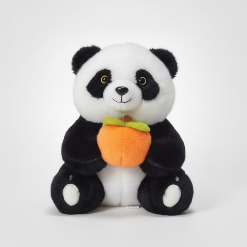 Panda Plush Toy with Pumpkin – 35 cm Soft Stuffed Animal