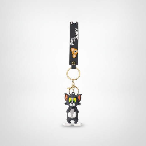 Tom & Jerry Tom Cat 3D Rubber Keychain with Strap