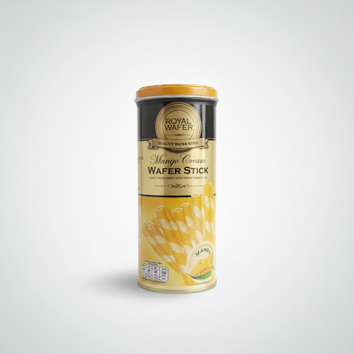 Royal Wafer Mango Cream Wafer Sticks – Crispy Snack Tin