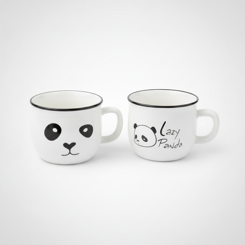 Lazy Panda Ceramic Mini Mug