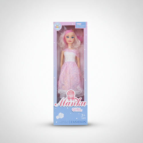Manku Girl 60cm Fashion Doll – Princess Dress Toy for Kids