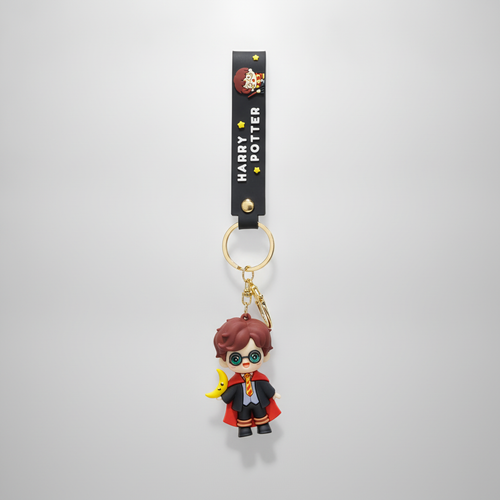 Harry Potter Chibi Figure Keychain with Wristlet Strap