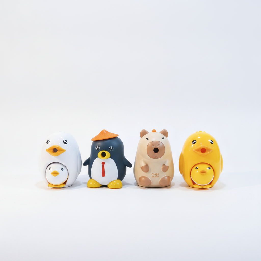 Cute Animal Pencil Sharpeners for Kids – Set of 4
