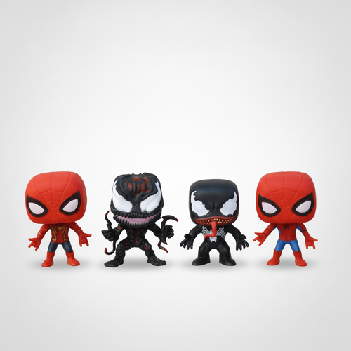 Spider-Man vs Venom Funko Pop Figure Set of 4